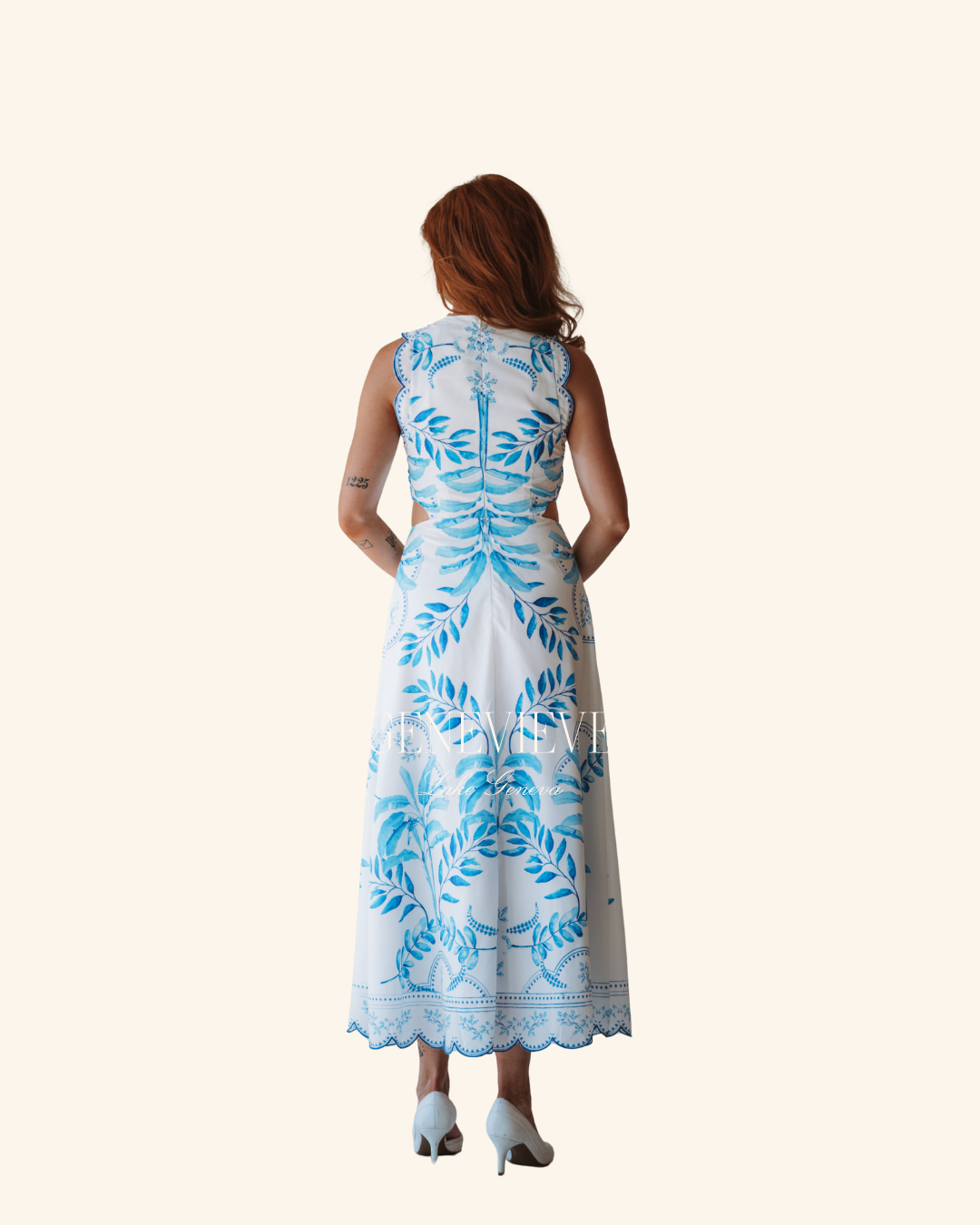 Mable Blue Cutout Maxi Dress