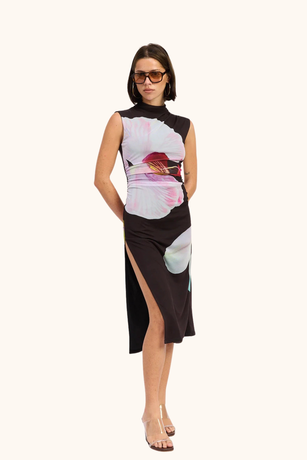 Emory Park Orchid Midi Mesh Dress