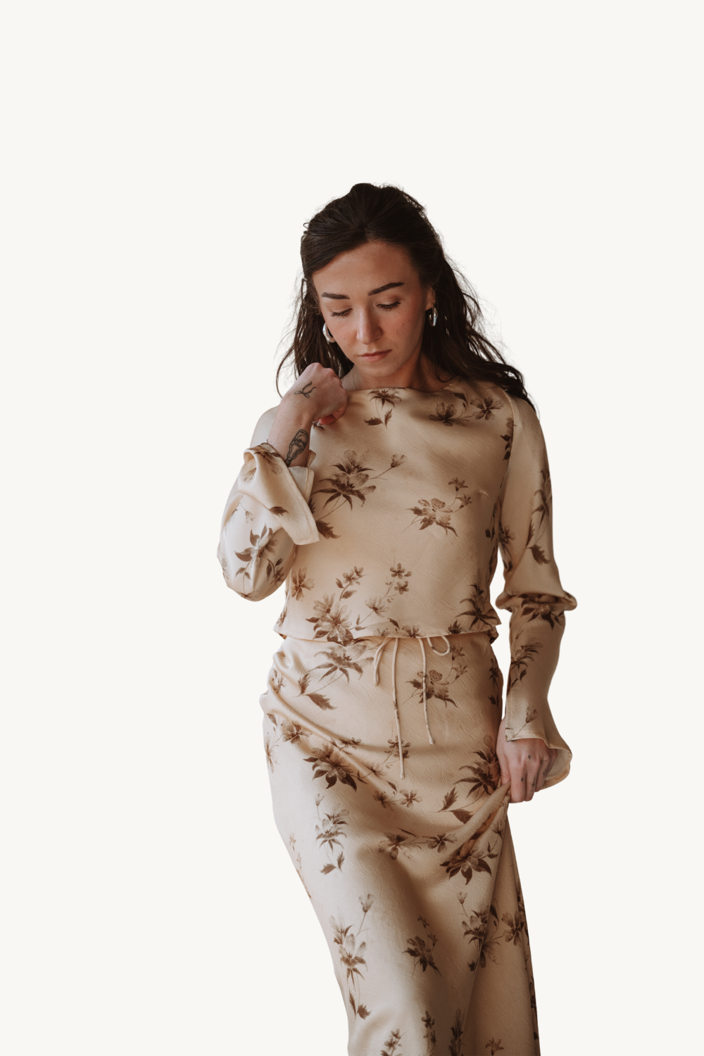 Emory Park Cowl Neck Long Sleeve Blouse