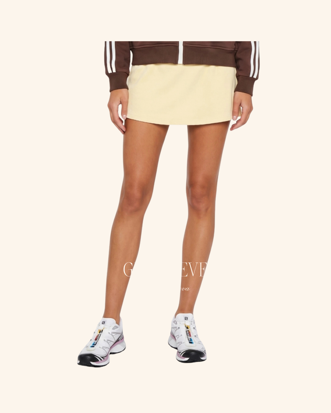Twenti Sunflower Ribbed Mini Skirt