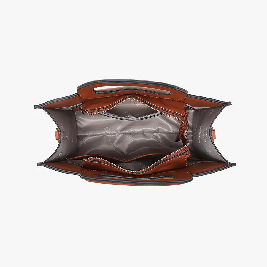 Aubrey Square Straw Satchel