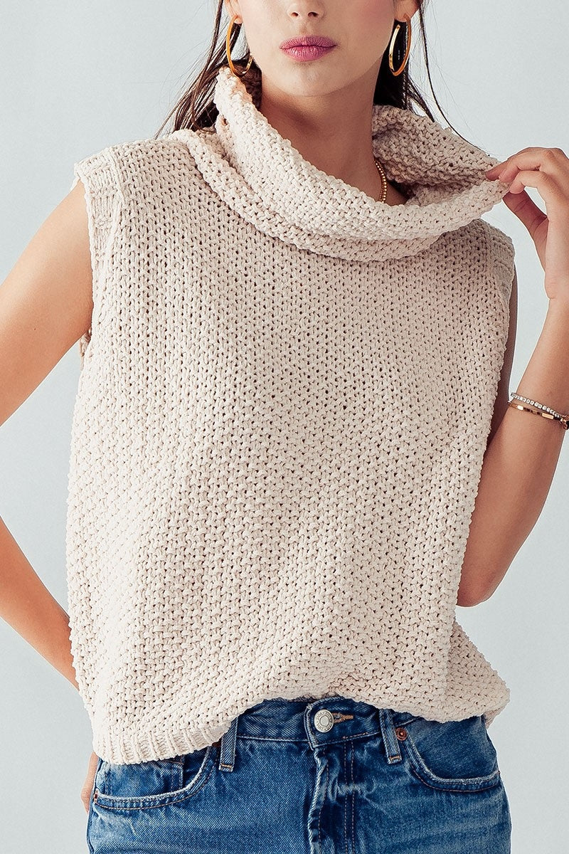 Trend: Notes Cowl Neck Crochet Top