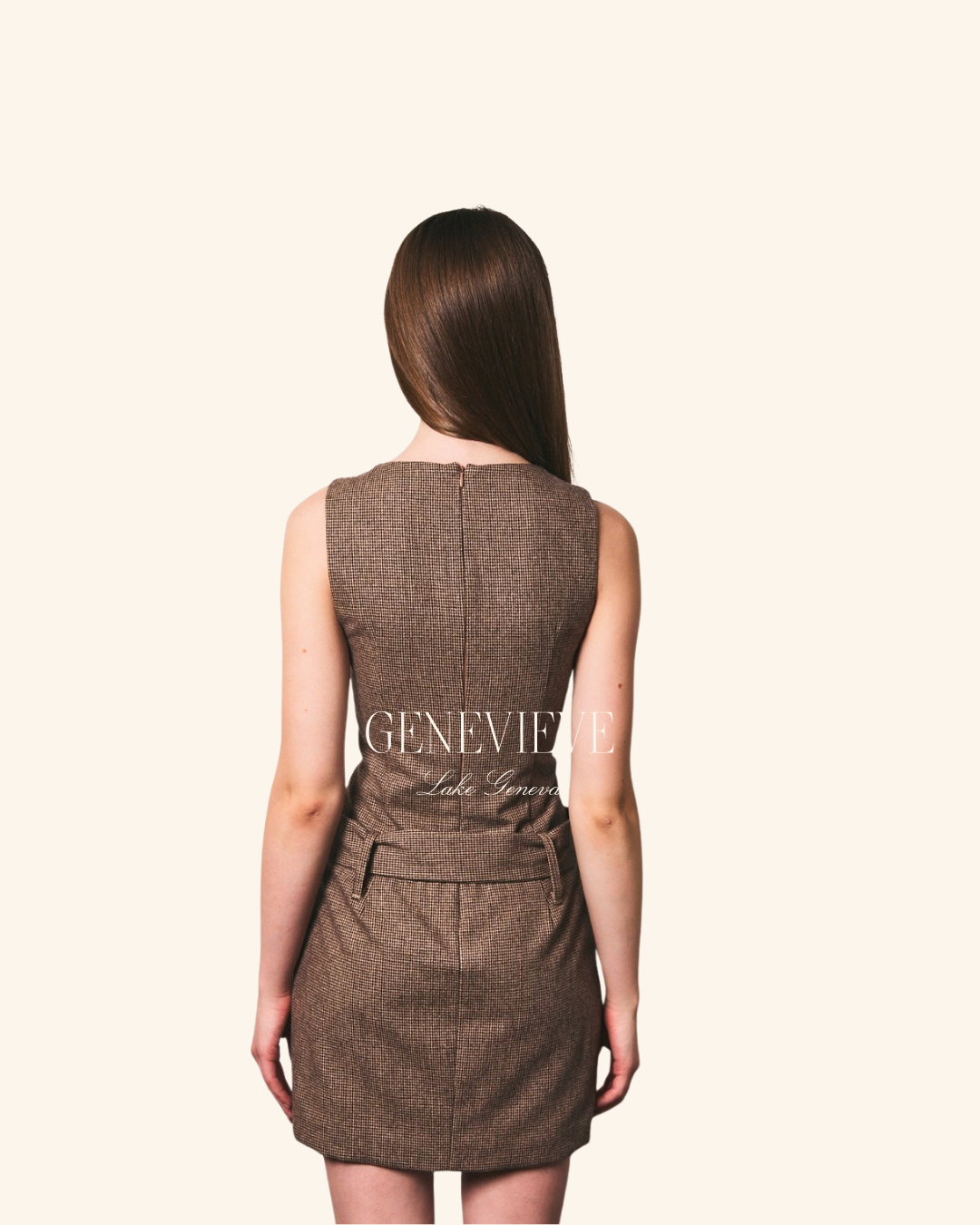 Le Lis Sleeveless Hounds Tooth Mini