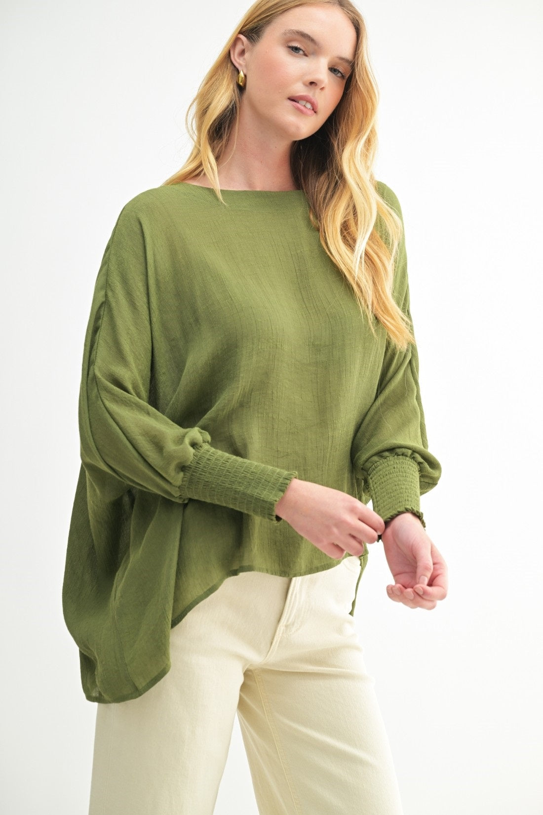 Fun2Fun Boat Neck Oversize Top (Various Colors)