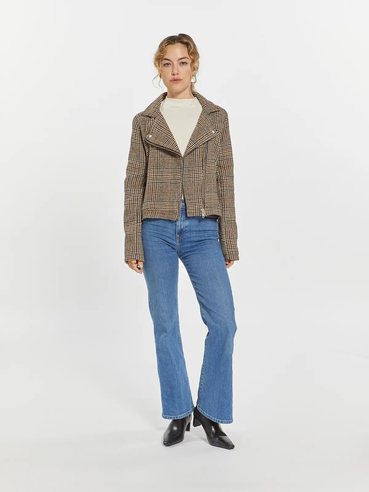 Weekend LA Plaid Moto Jacket