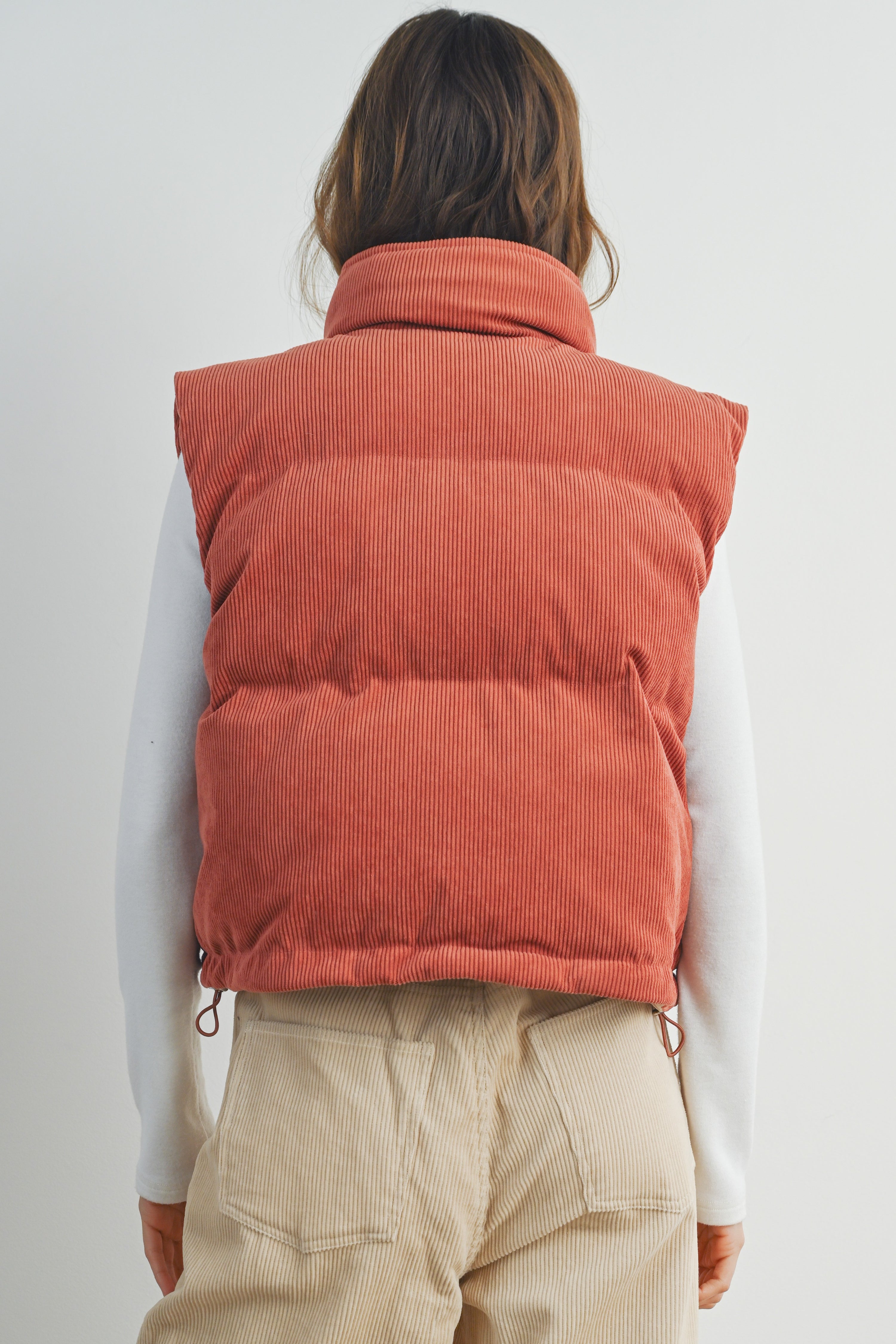 Buttermelon Adoreme Corduroy Puffer Vest