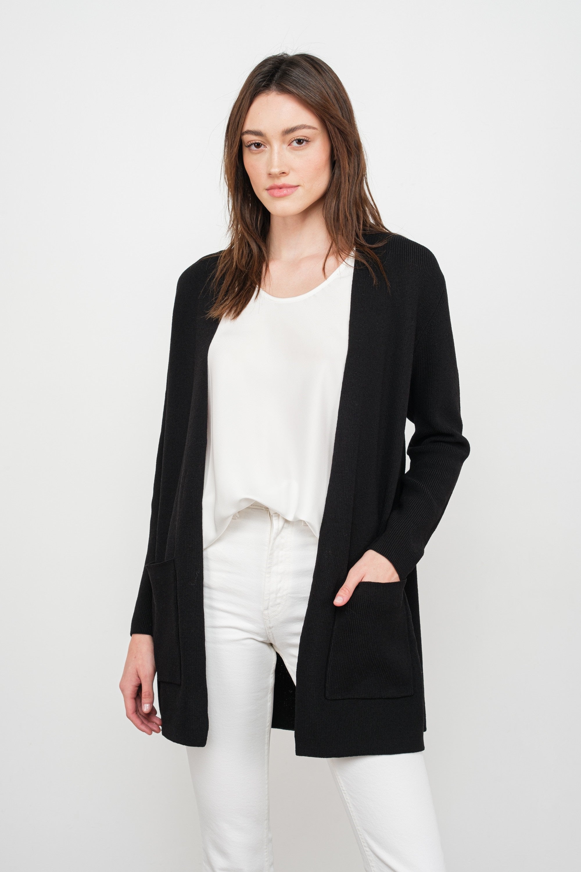 Fun2Fun Pocket Detail Sweater Cardigan