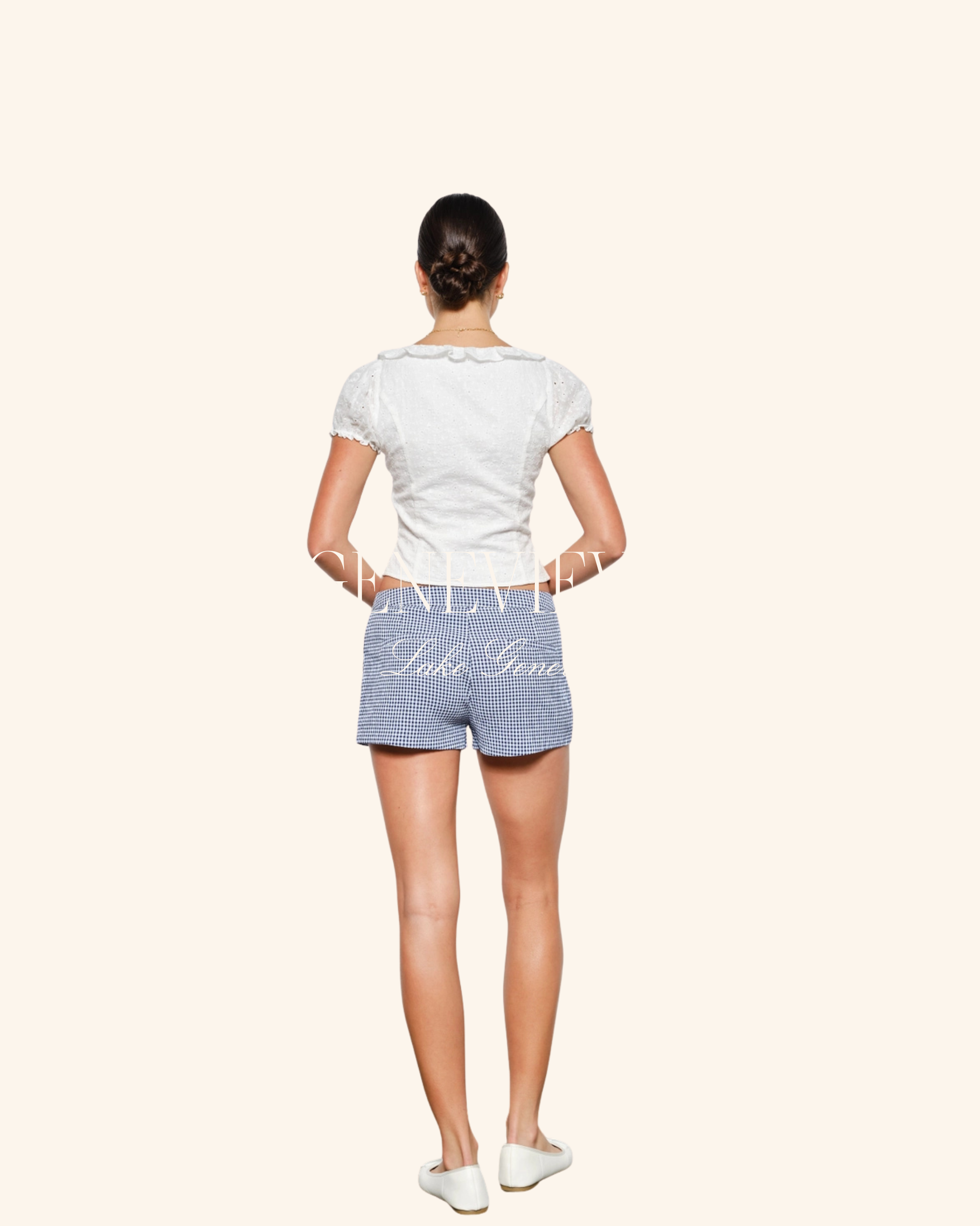 Pretty Garbage Flint Gingham Shorts (red & navy)