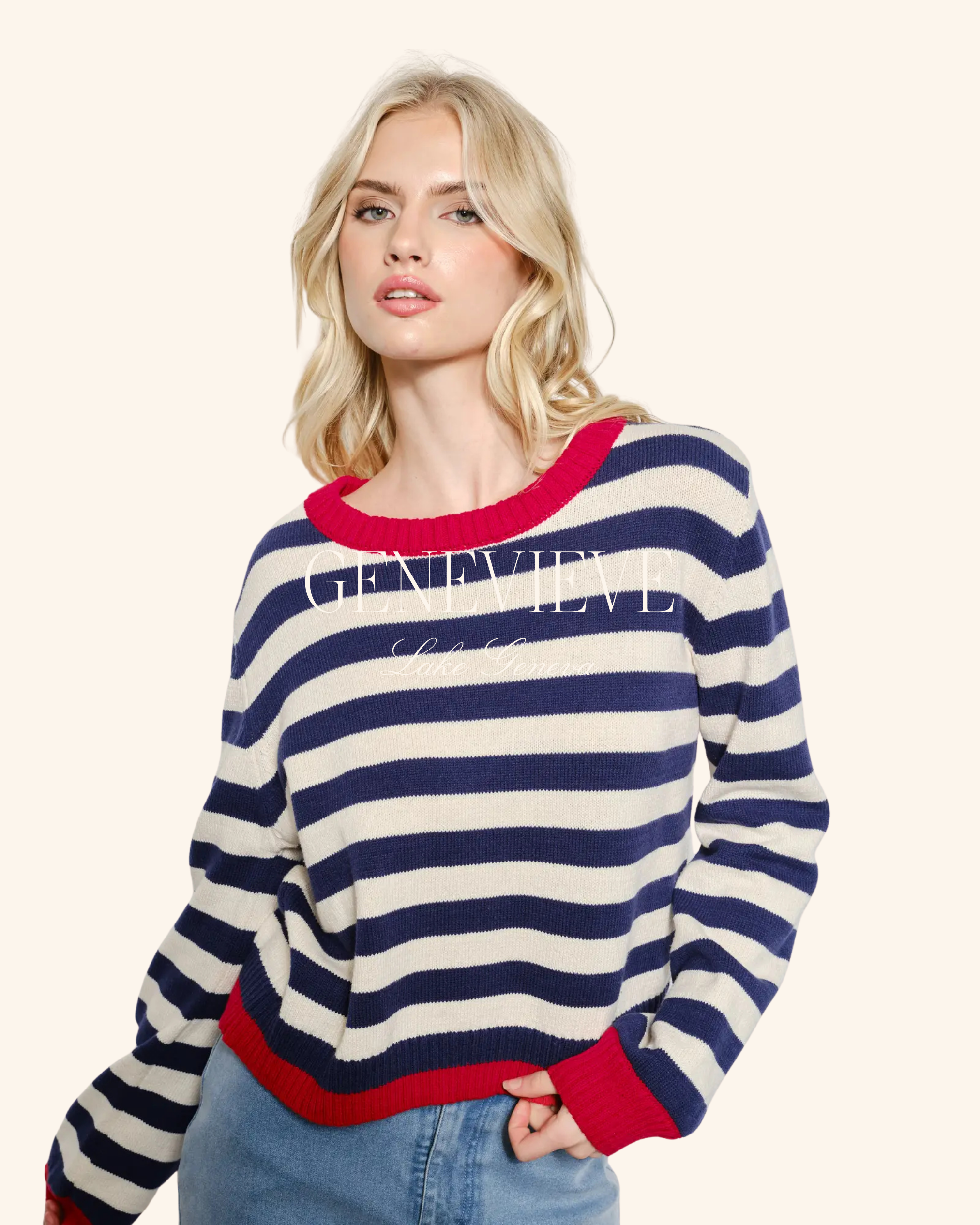Pretty Garbage Ella Striped Sweater