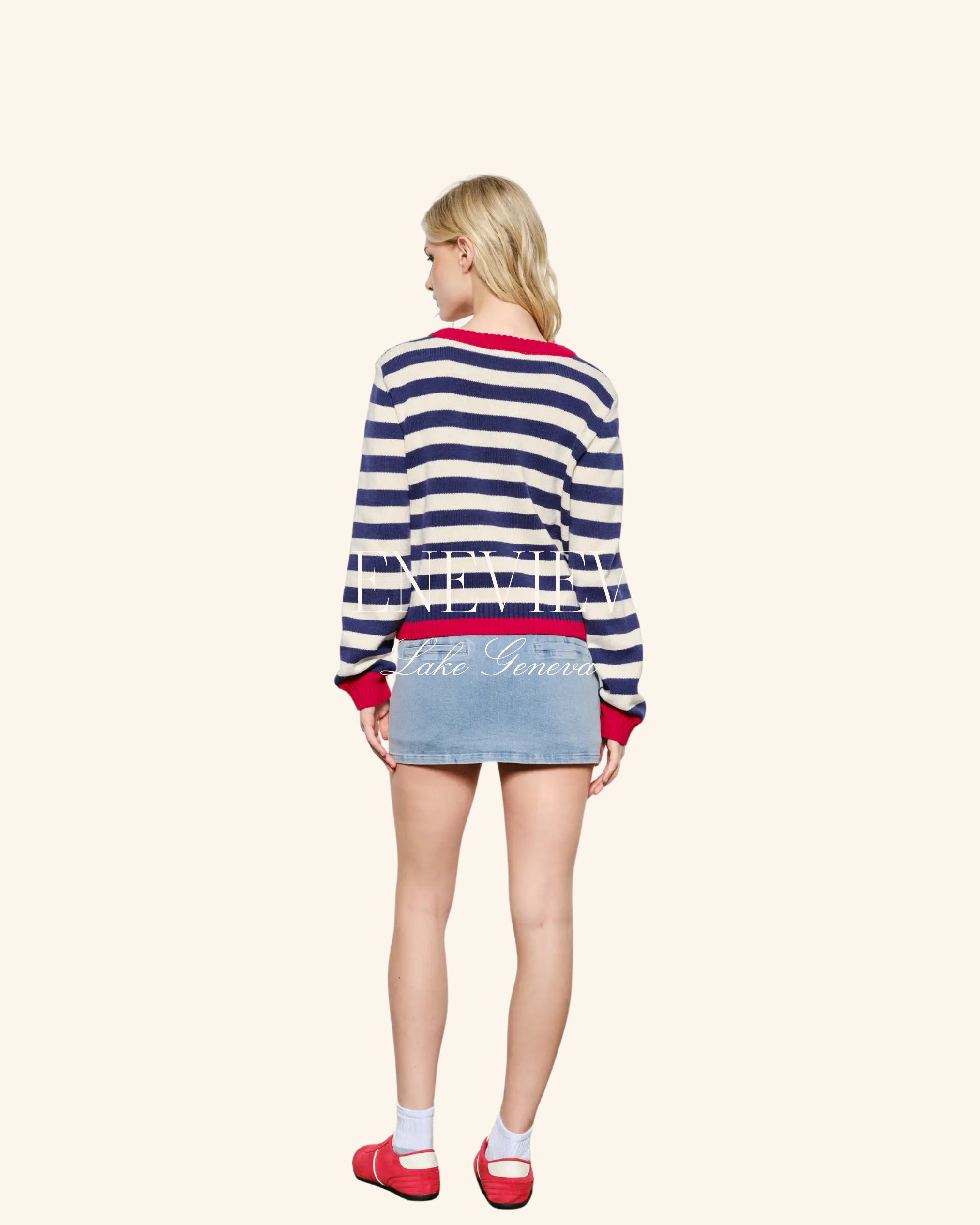 Pretty Garbage Ella Striped Sweater