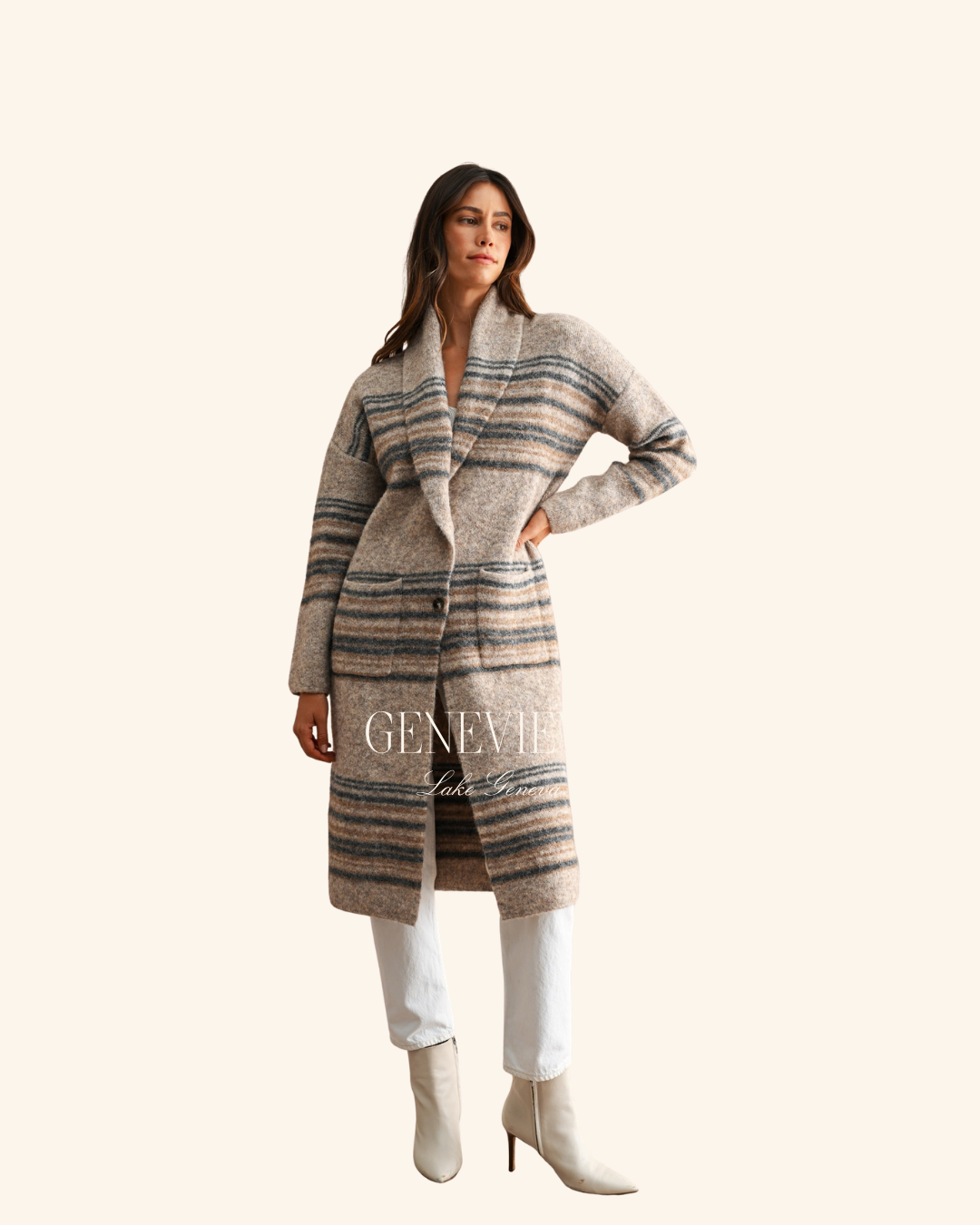 Mable Straight Pocket Long Cardigan