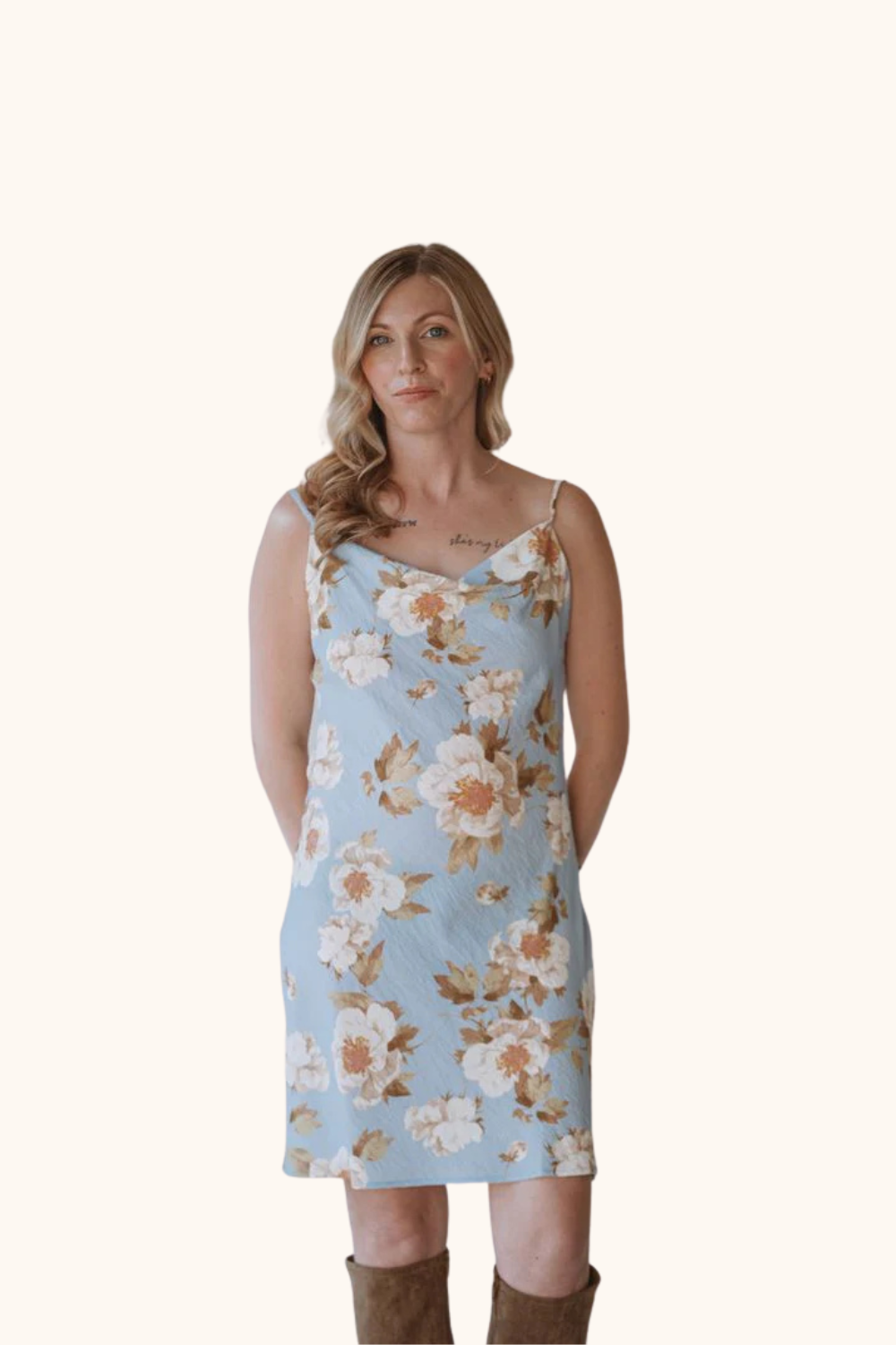 pastel cami dress ASOS EDITION empire cami midi dress in pastel abstract print