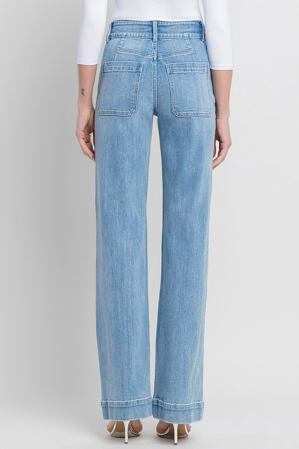 Vervet 90's Vintage Super High Rise Flare Jeans