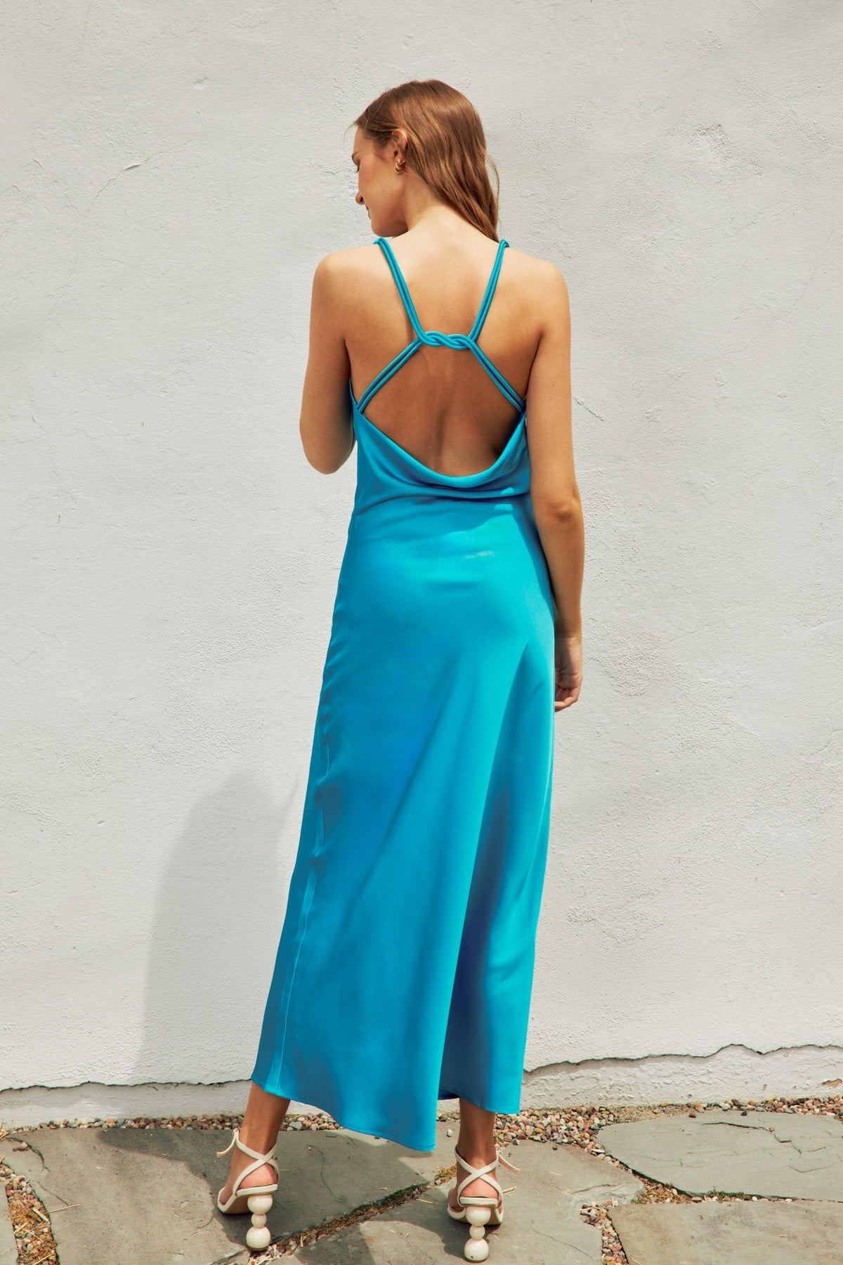 Dress Forum Twist And Shout Cord Strap Maxi Dress (Various Colors)