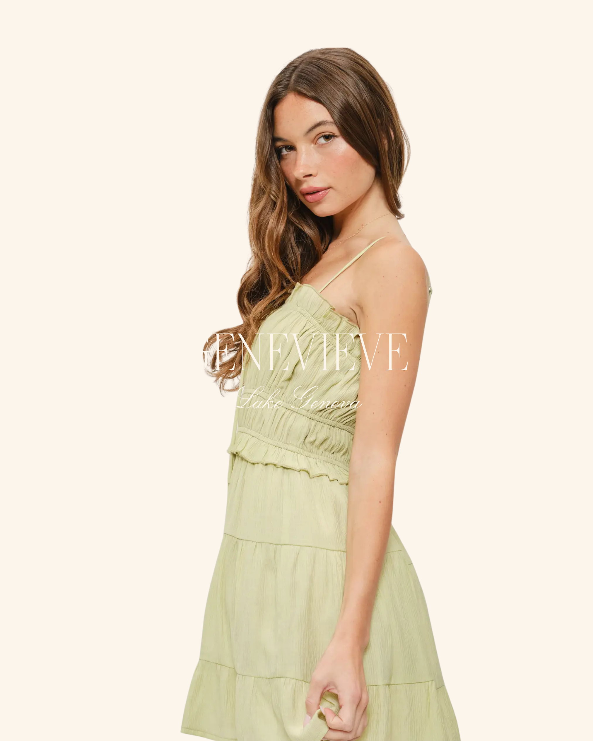 Pretty Garbage Ruth Milkmaid Dress – Light Green