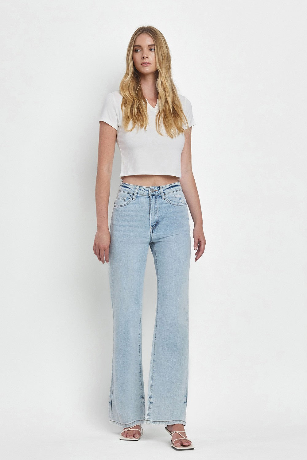 Vervet 90's Vintage Super High Rise Flare Jeans
