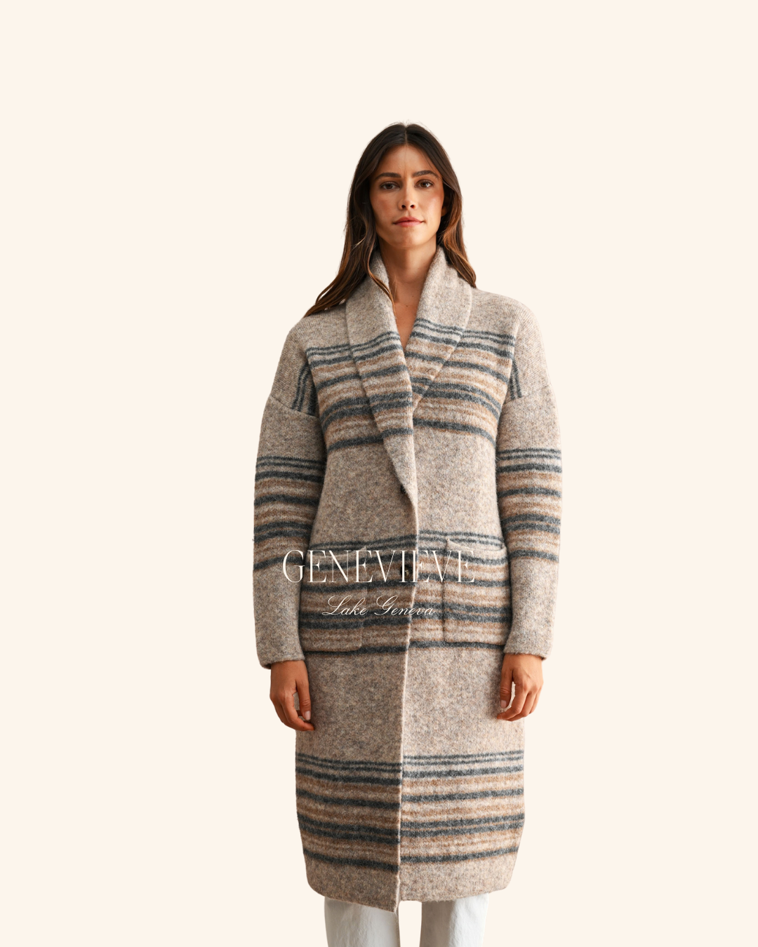 Mable Straight Pocket Long Cardigan