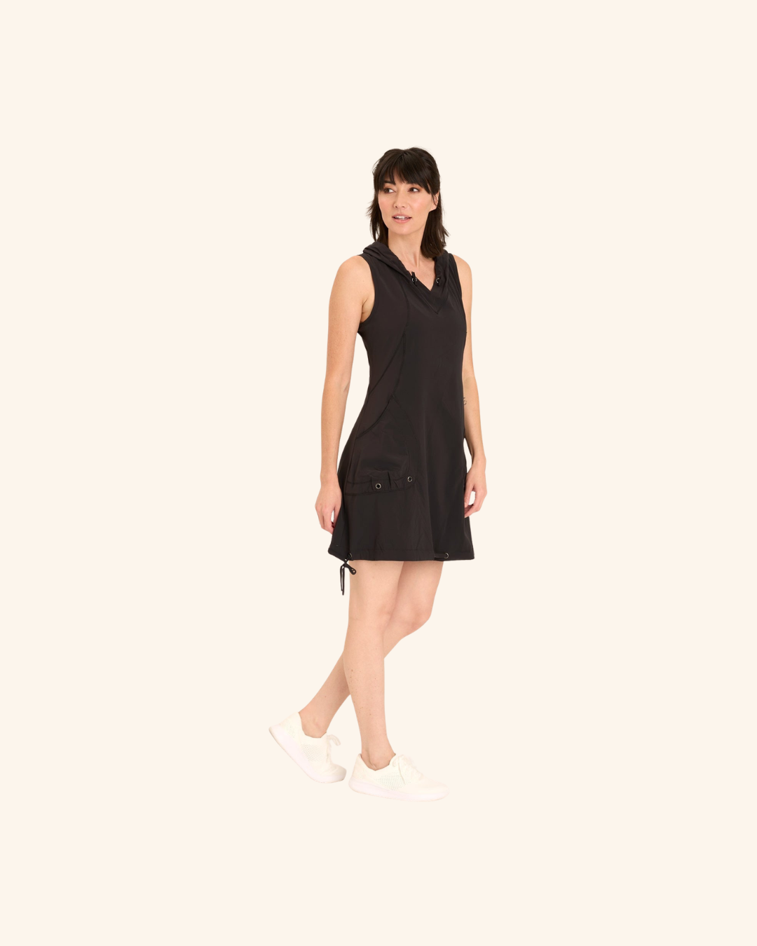 Wearables Sumi Active Whisper Stretch Hooded Cargo Mini Dress