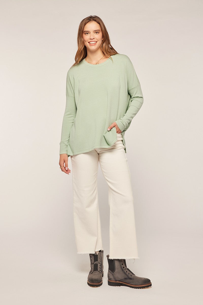 Tea N Rose Soft Touch Drop Shoulder Sweater