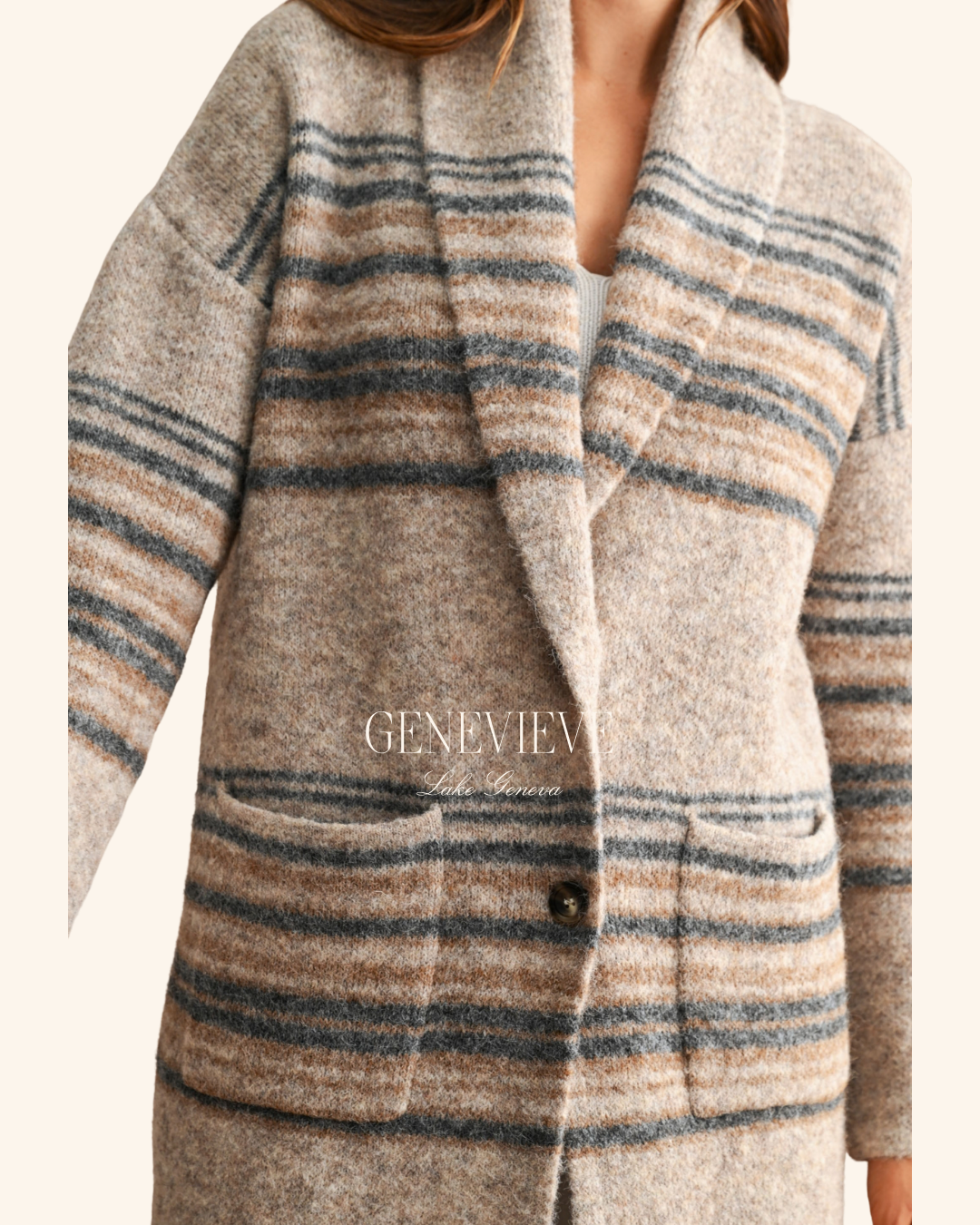 Mable Straight Pocket Long Cardigan