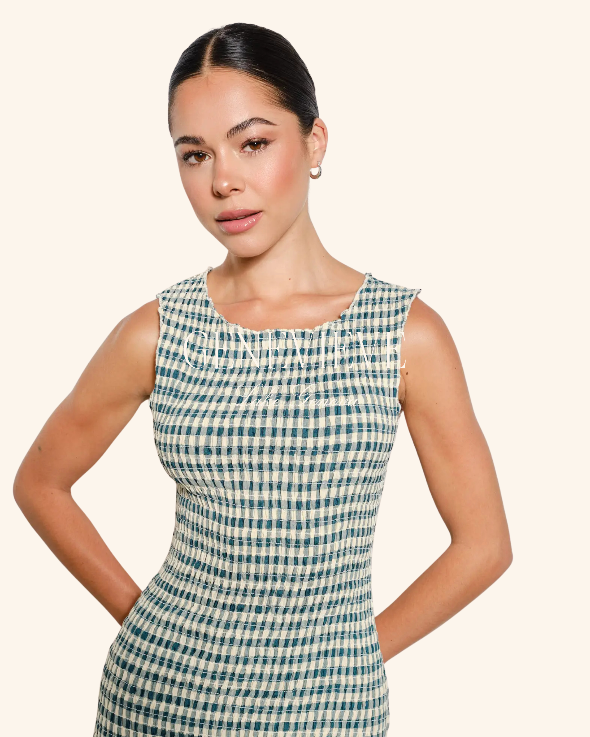 Pretty Garbage Alexandria Smocked Mini Dress