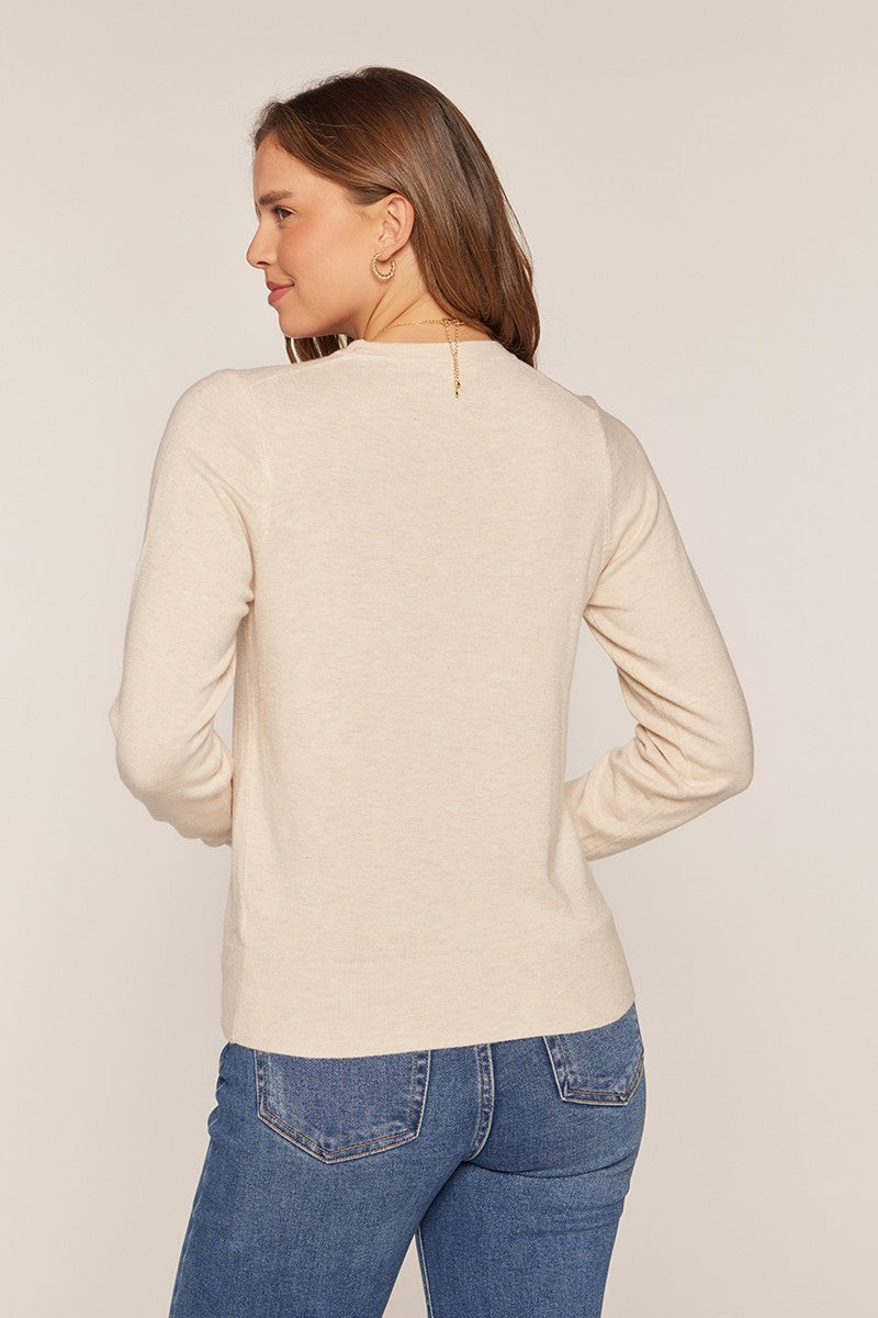 Tea N Rose Soft Touch Long Sleeve Sweater