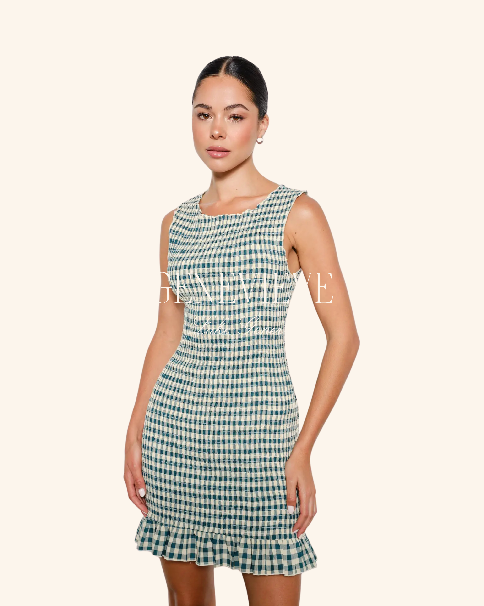 Pretty Garbage Alexandria Smocked Mini Dress