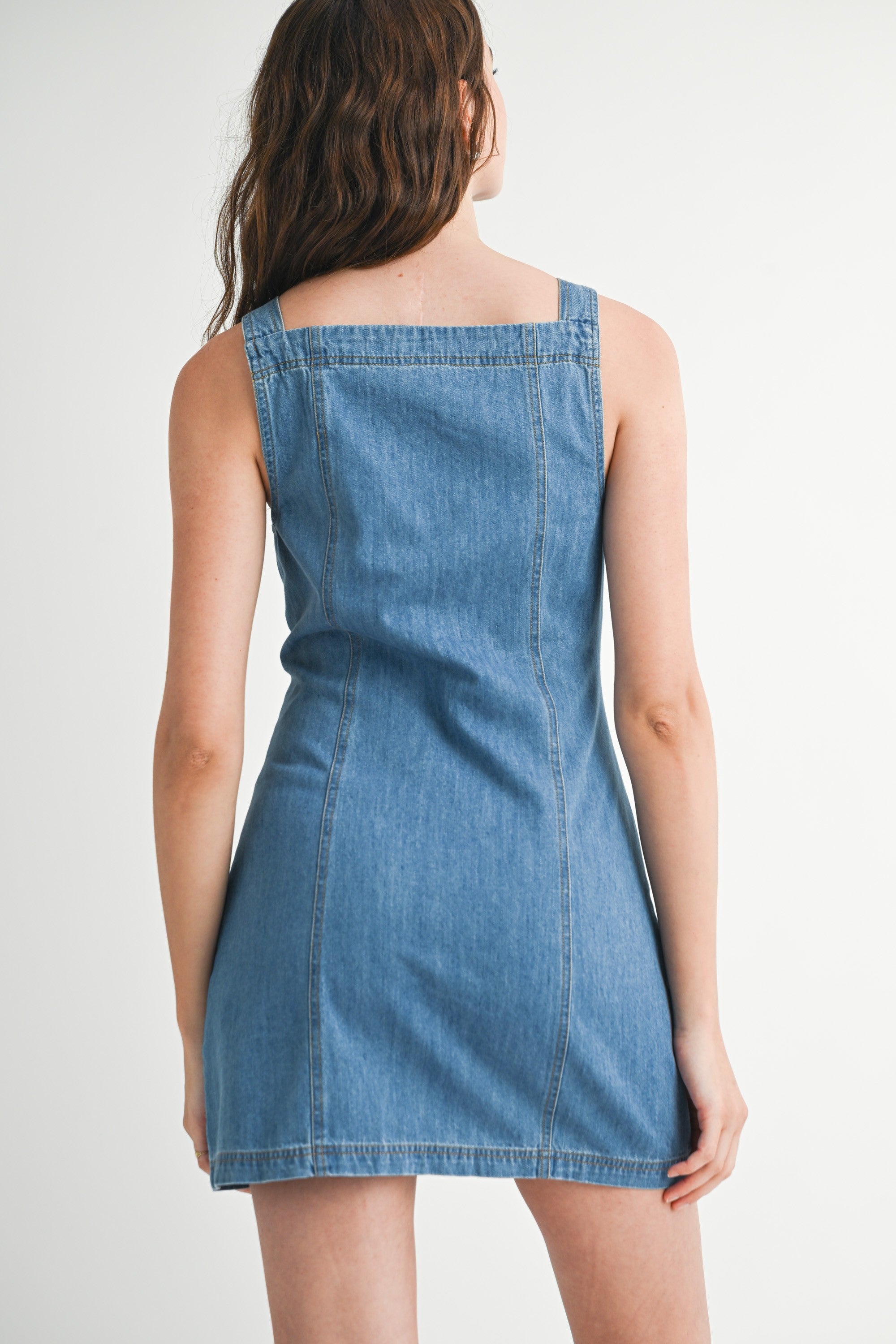Mable Denim Button Down Mini Dress
