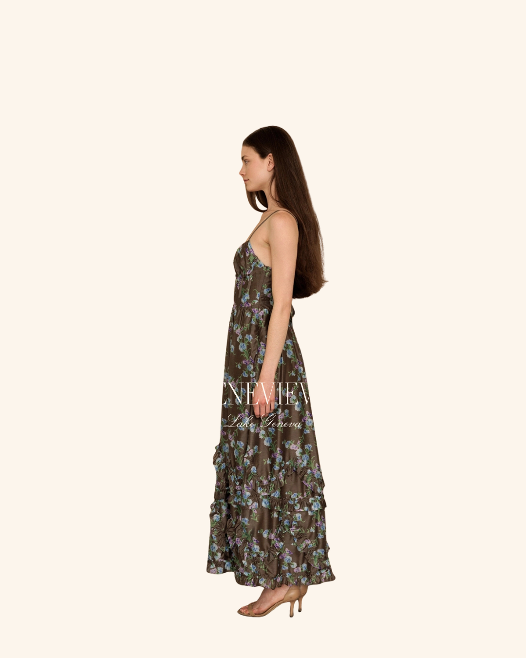 Storia Corset Floral Maxi Dress