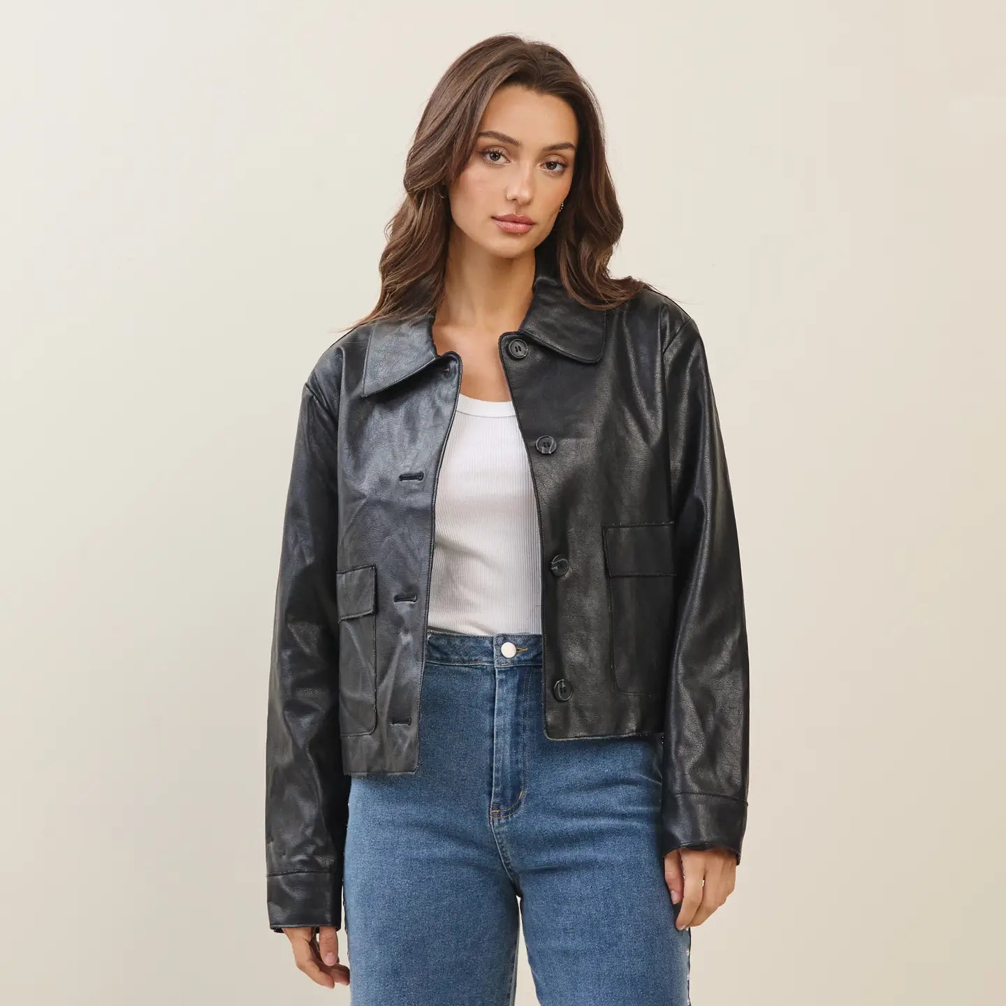 Able Vegan Leather Jacket (Various Colors)