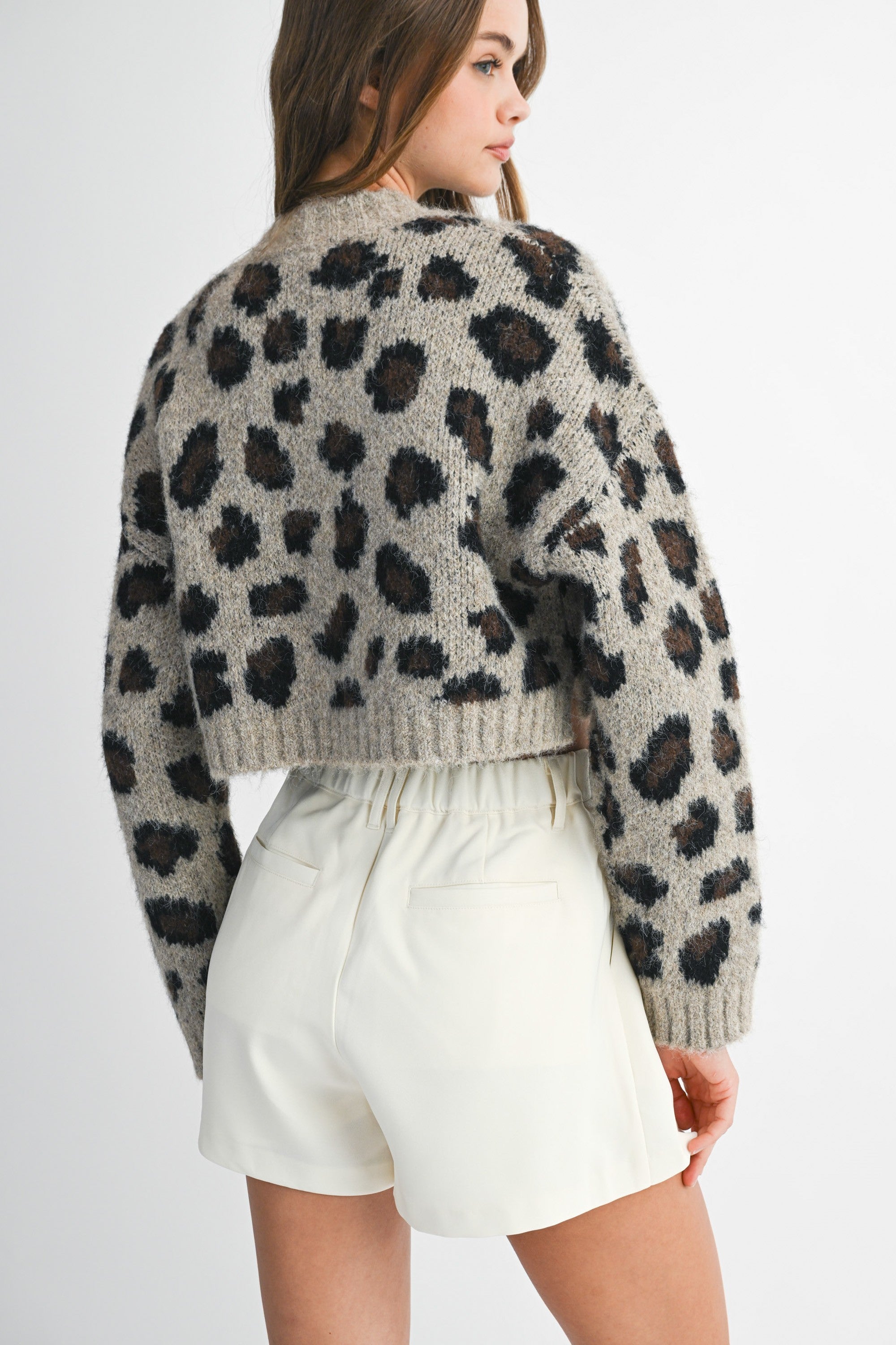 Mable Leopard Knit Sweater