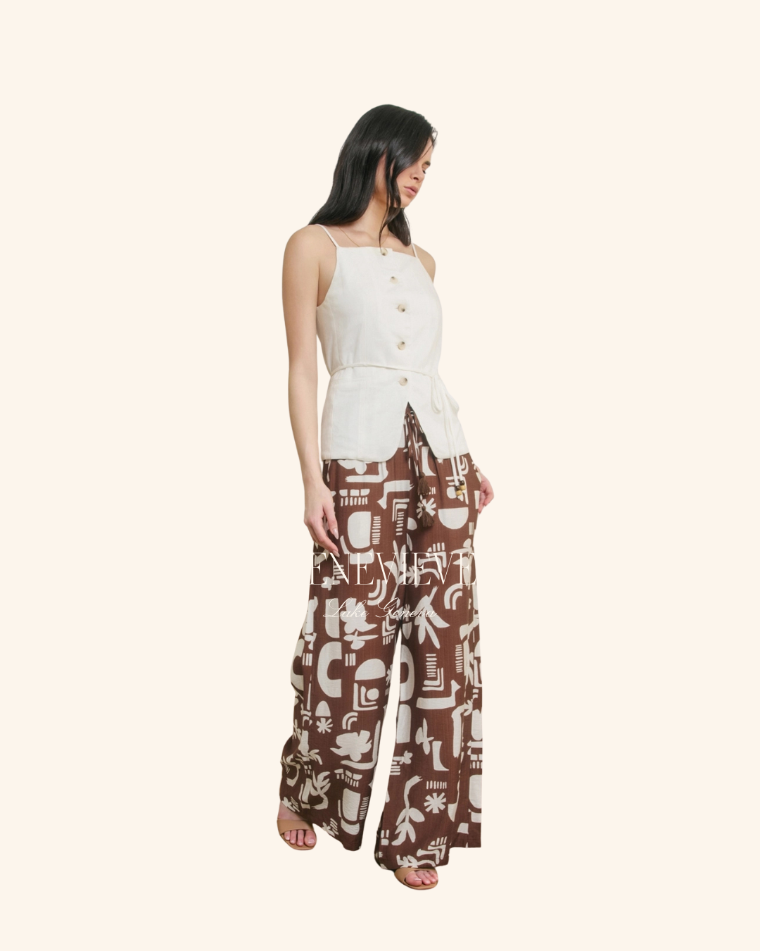 Dress Forum Coconut Printed Pant