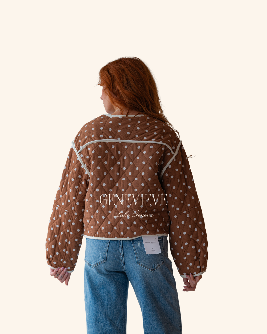 Storia Brown Polka dot Jacket
