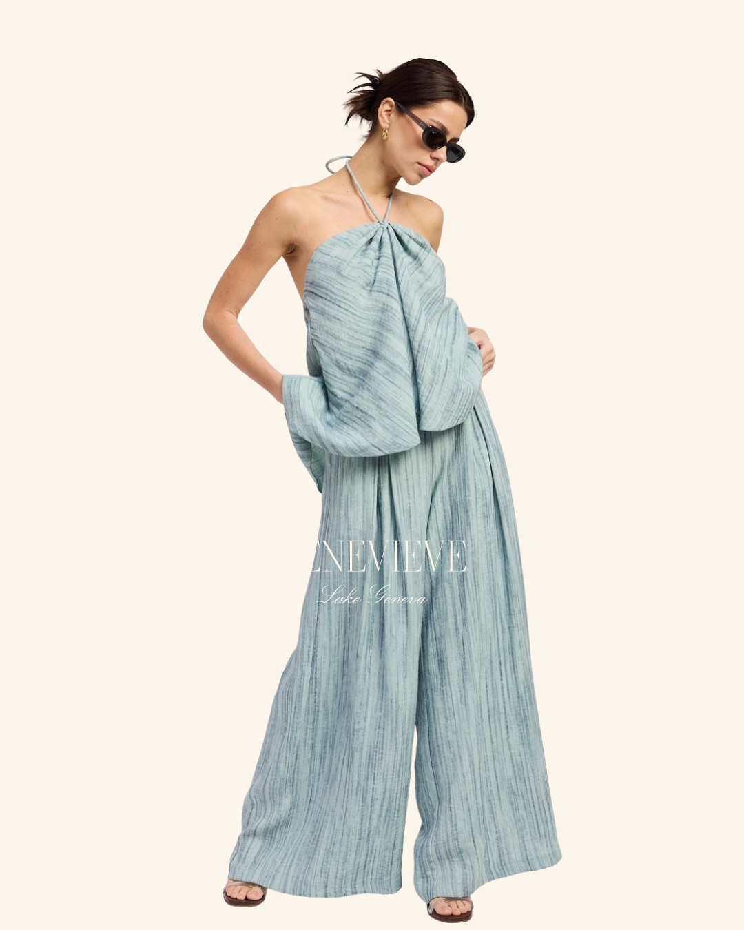 Emory Park Baby Blue Linen Pant