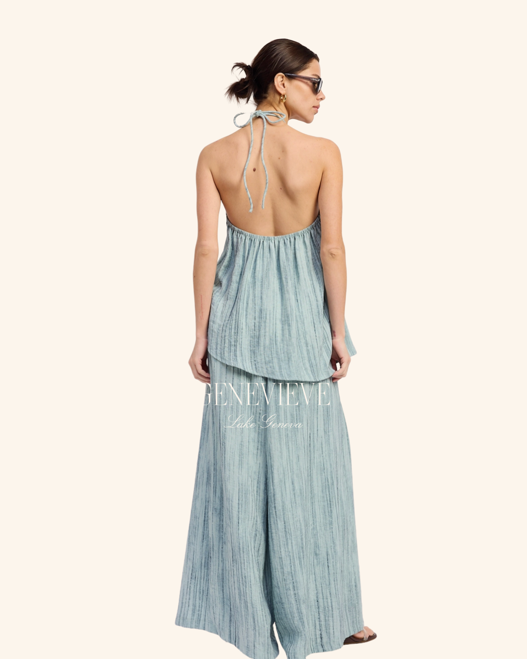 Emory Park Baby Blue Linen Pant