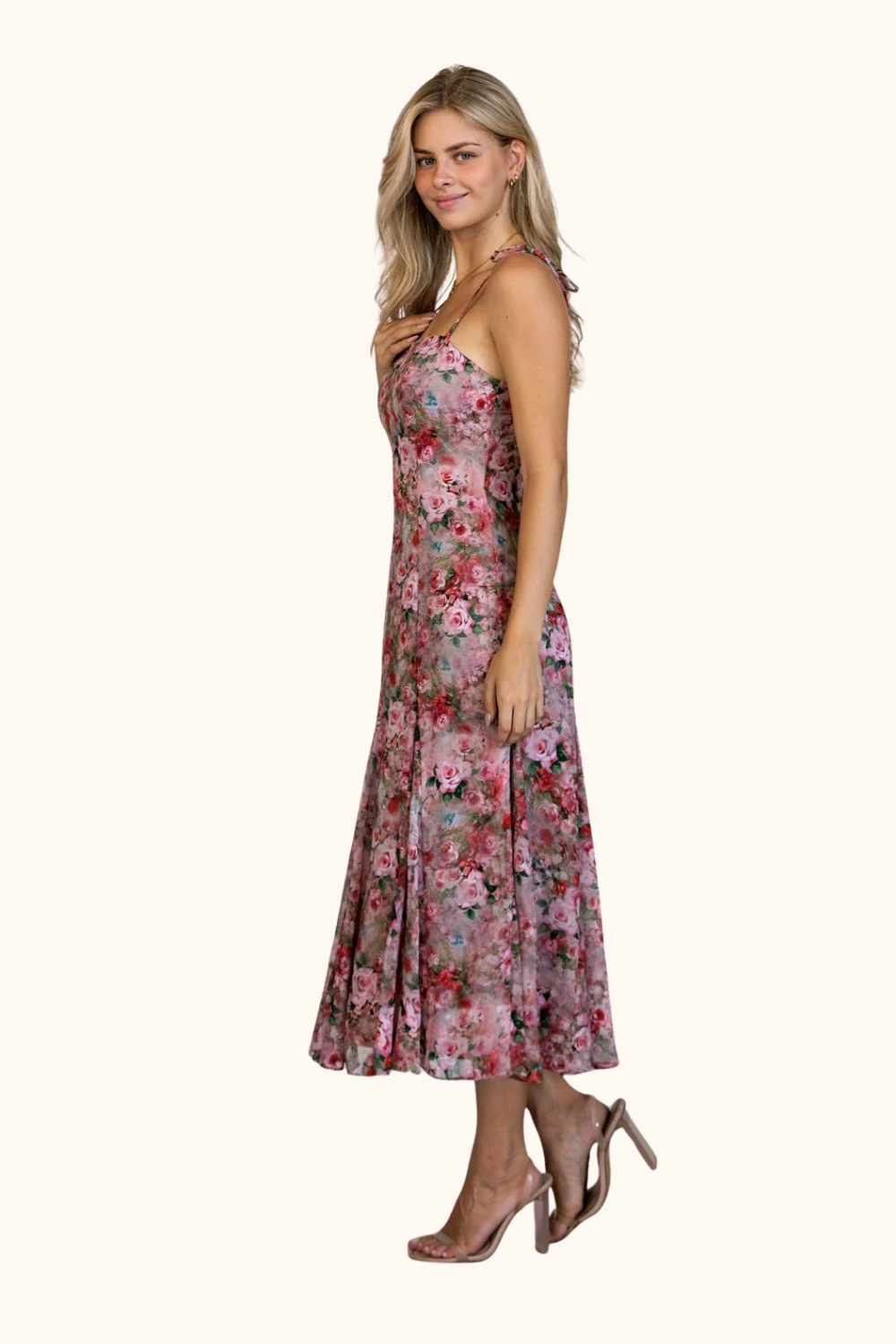 Storia Fit And Flare Midi Dress