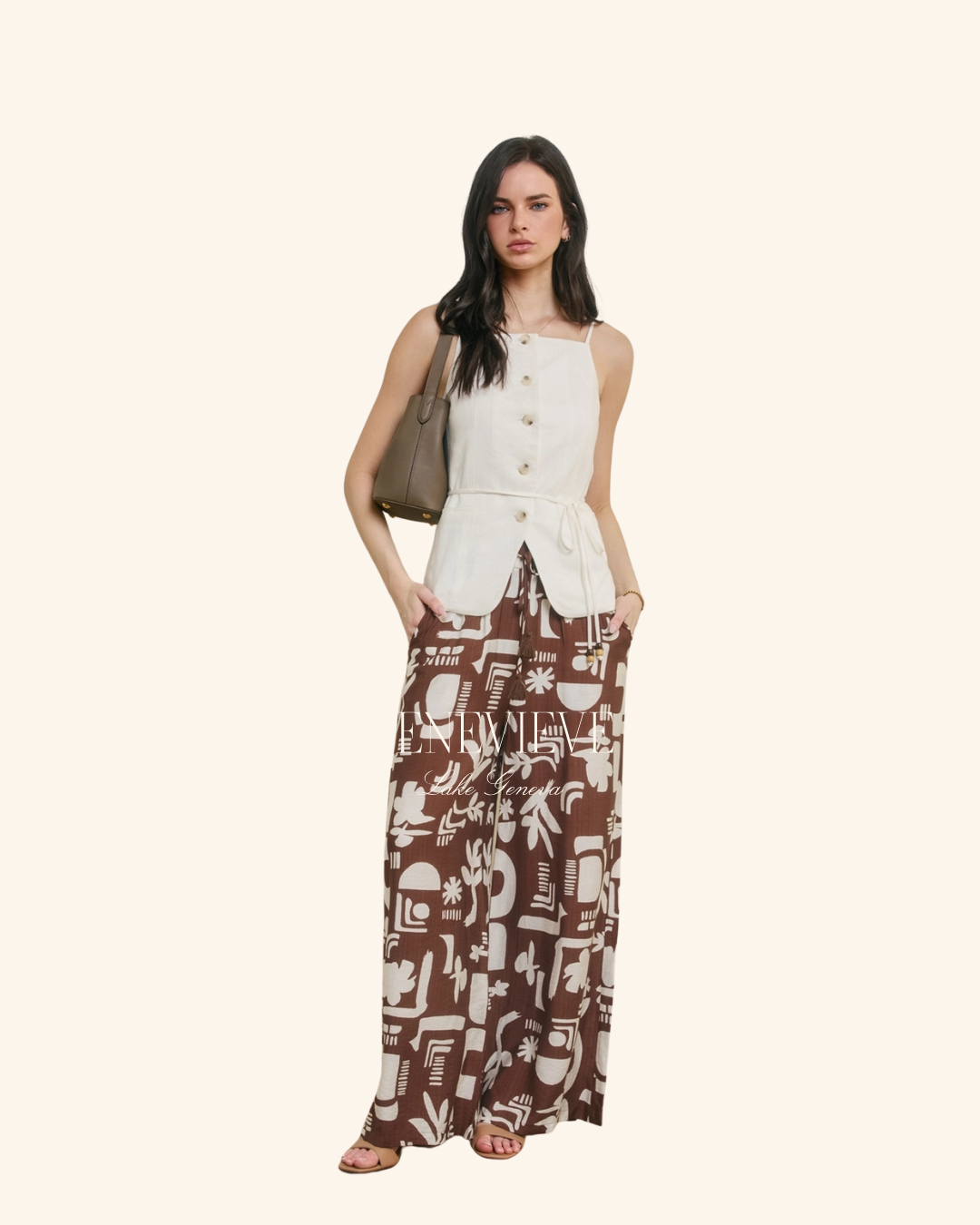 Dress Forum Coconut Printed Pant