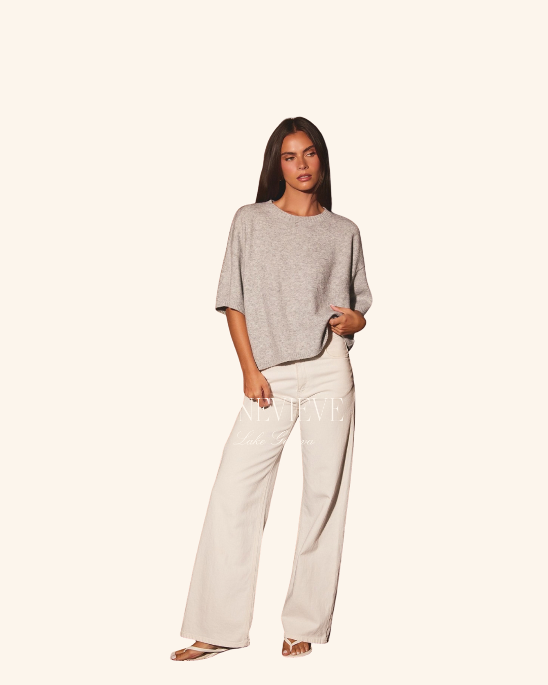 Le Lis Short Sleeve Sweater Top