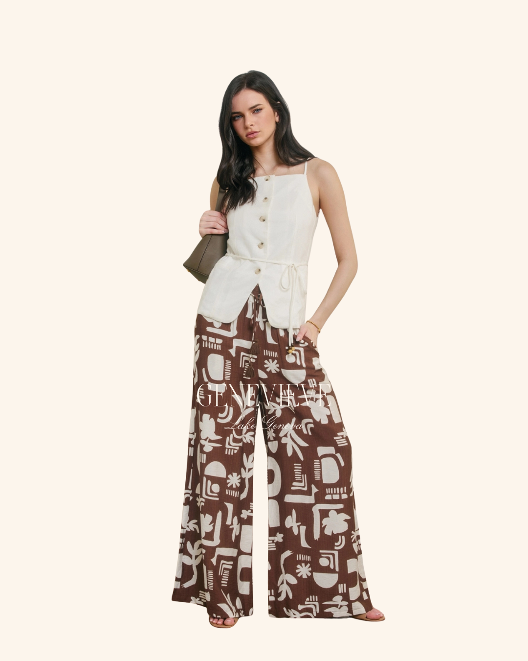 Dress Forum Coconut Printed Pant