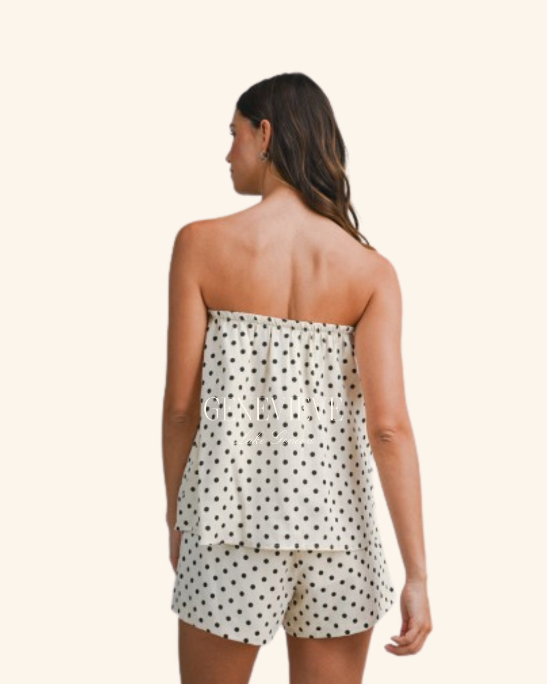Mable Cream Polka Dot Shorts