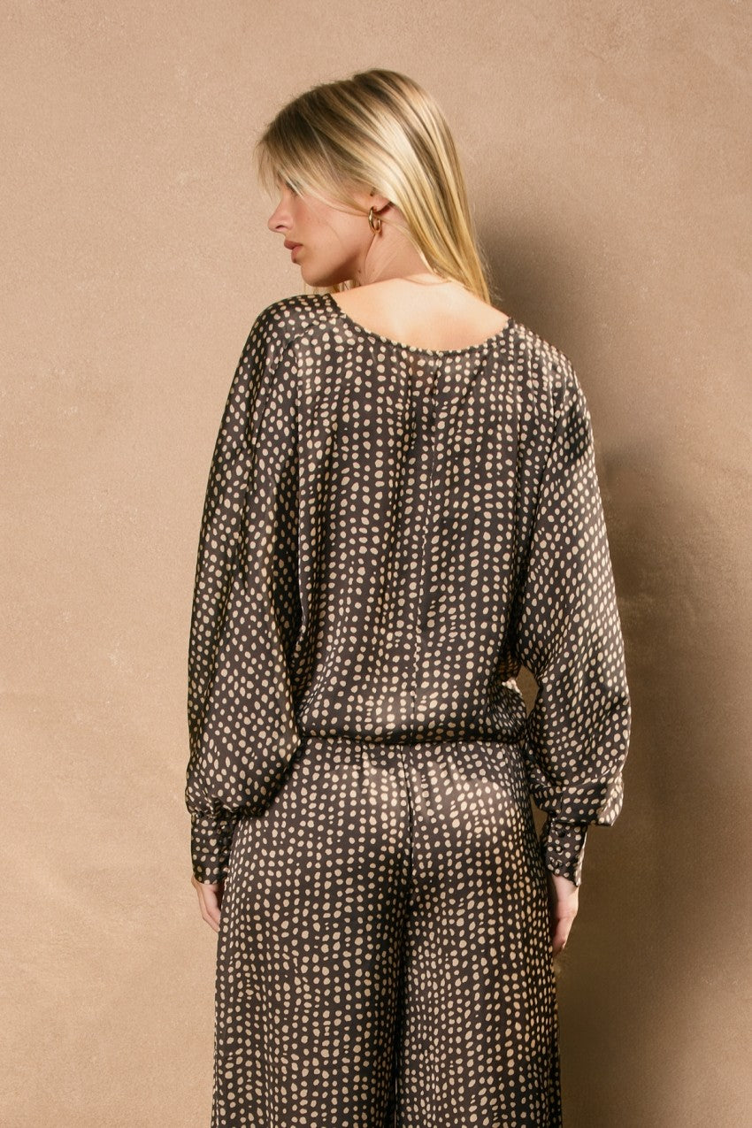 Dress Forum Smoke and Sand Surplice Top