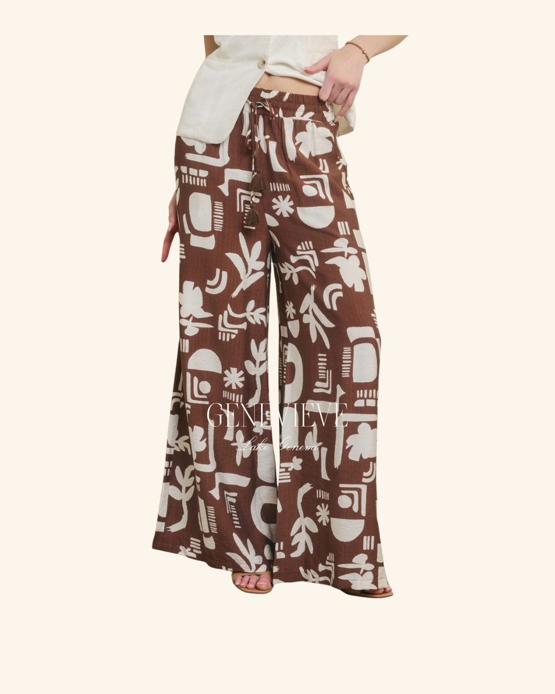Dress Forum Coconut Printed Pant