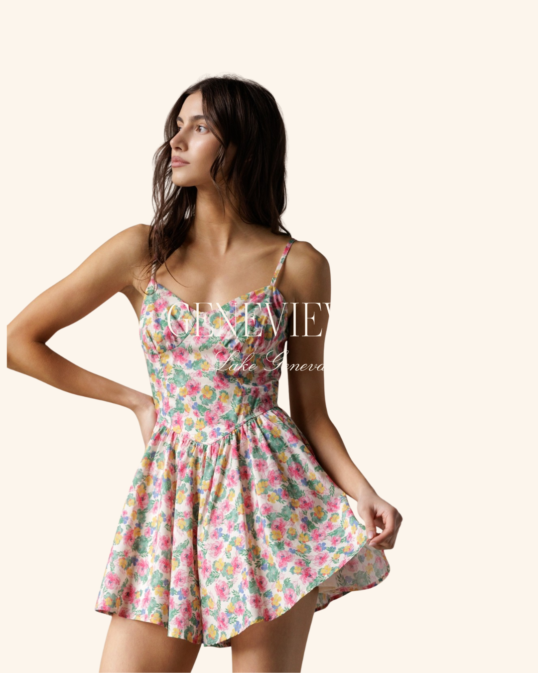Storia Multicolored Floral Romper