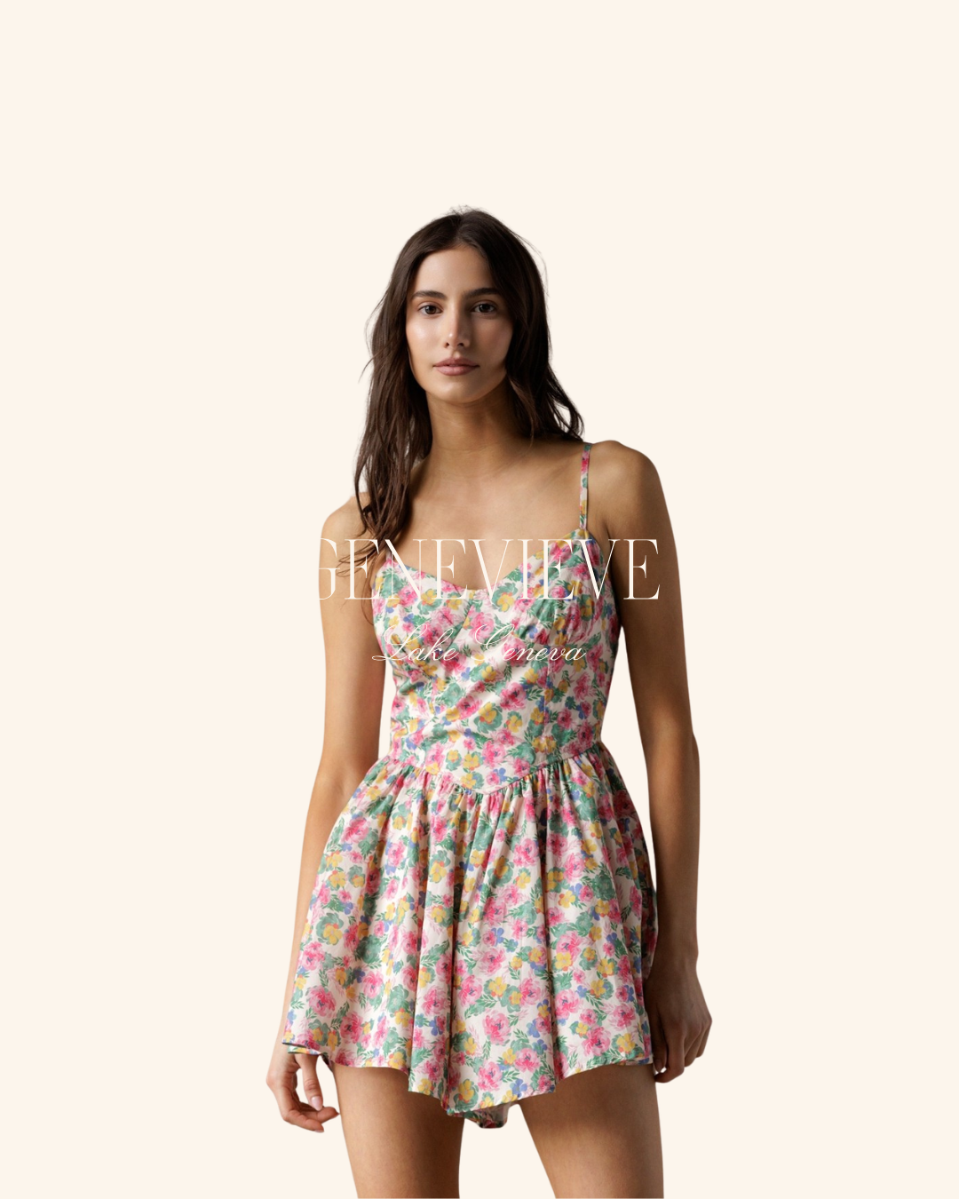 Storia Multicolored Floral Romper
