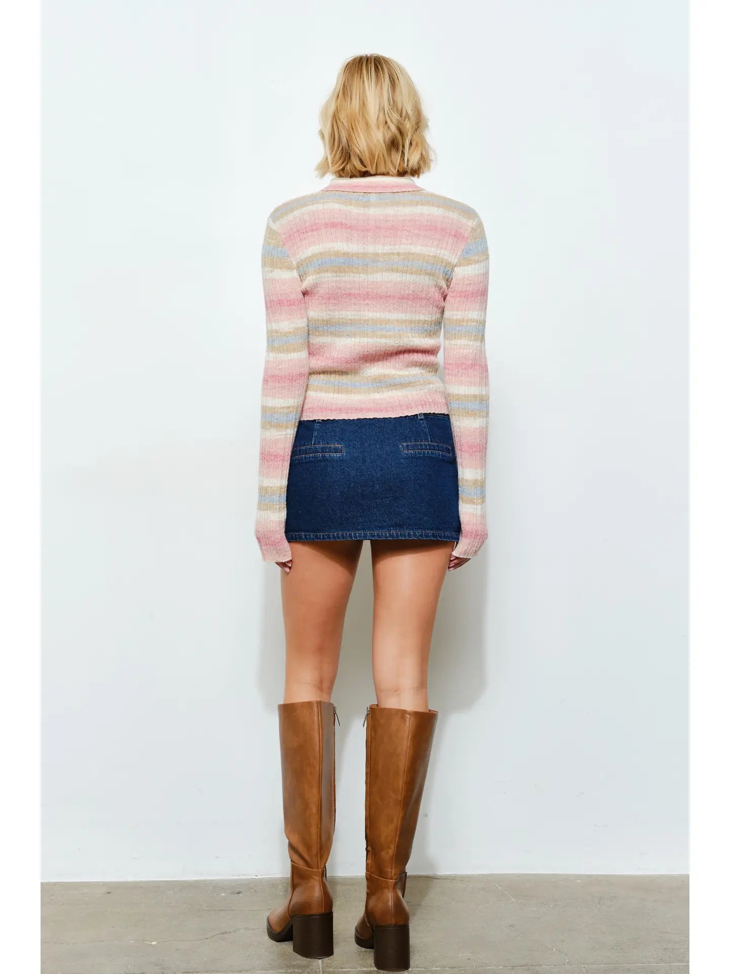 Pretty Garbage Alison Ribbed Polo