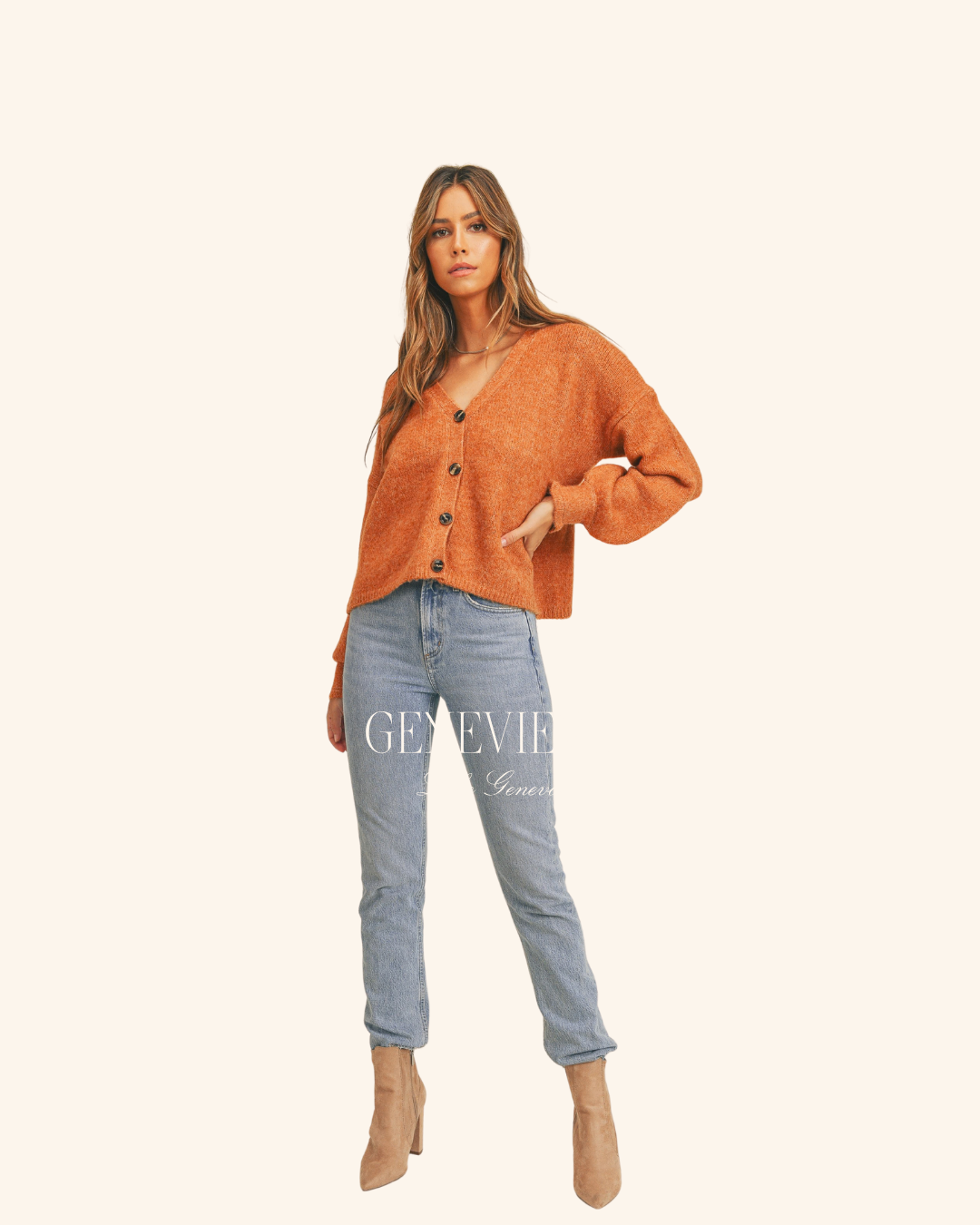 Mable Rust Cardigan