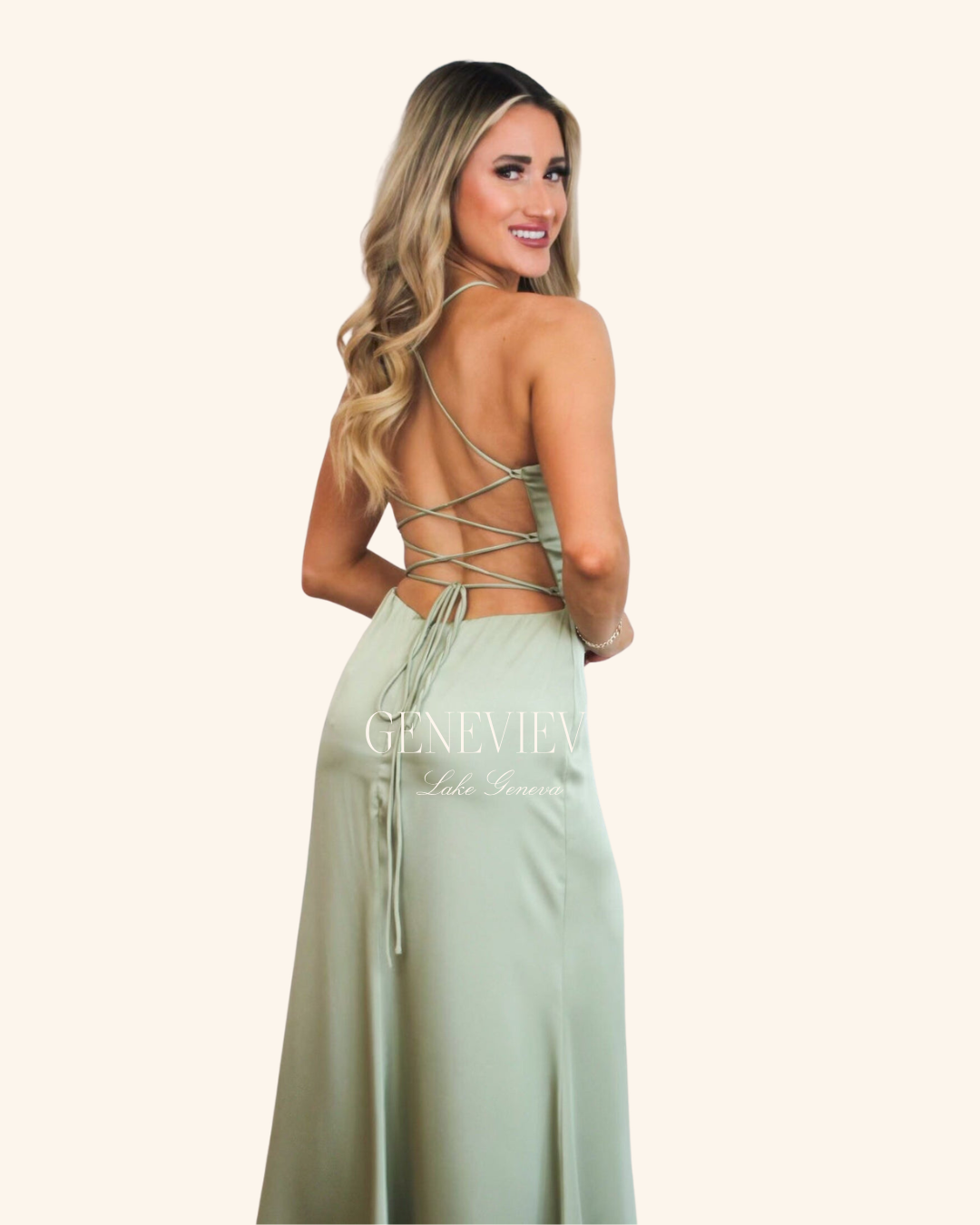 Dress Forum Sage Satin Maxi Dress