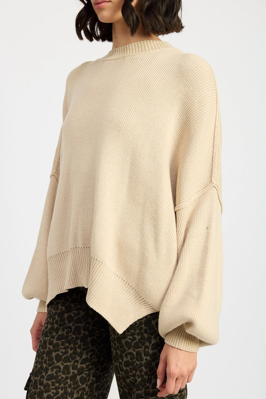 Emory Park Over Fitted Long Sleeve Sweater Top