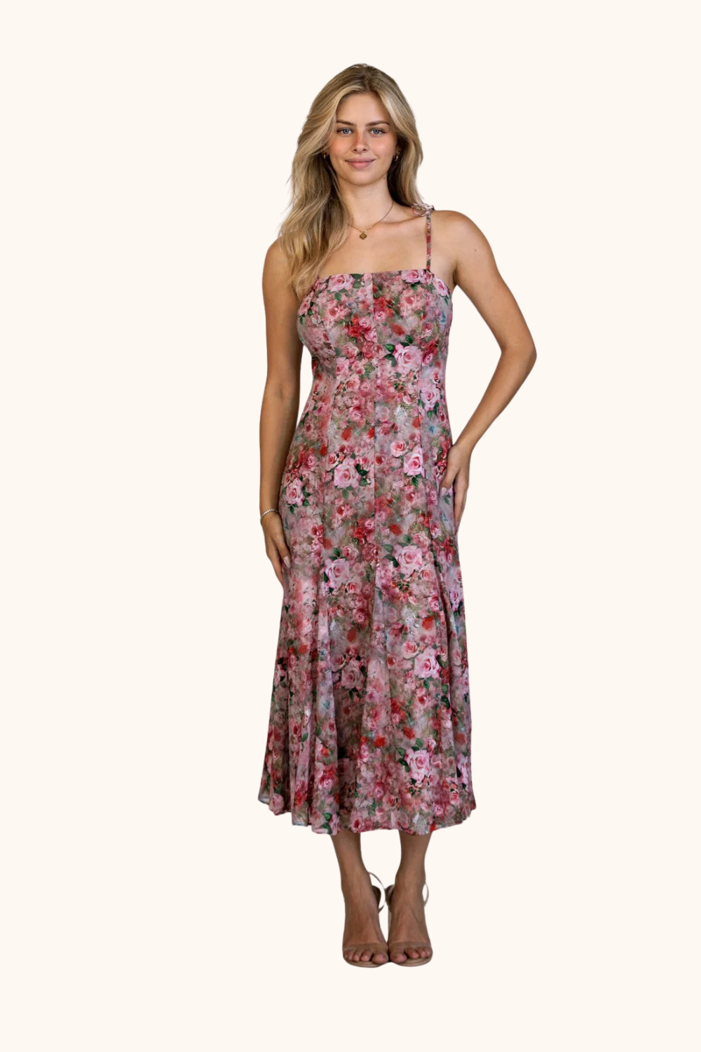 Storia Fit And Flare Midi Dress