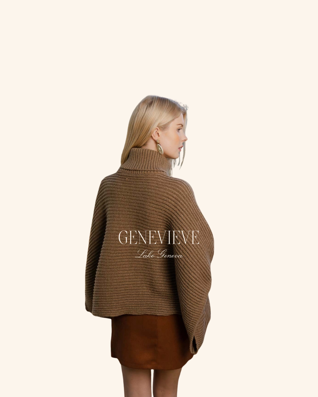 Leto Turtle Neck Poncho